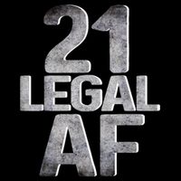 Cute Funny Cool 21st Birthday Gift For Him Her Legal AF 21 Years Old Tall T-Shirt