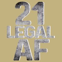 Cute Funny Cool 21st Birthday Gift For Him Her Legal AF 21 Years Old T-Shirt