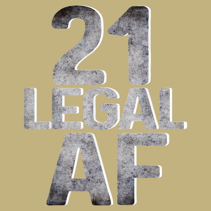 Cute Funny Cool 21st Birthday Gift For Him Her Legal AF 21 Years Old T-Shirt