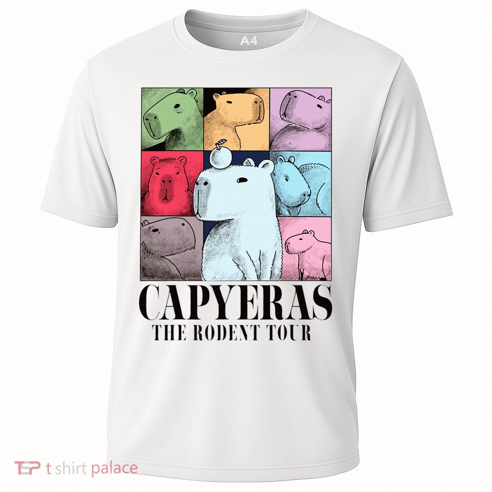 Capyeras Funny Cute Capybara Color Concert Cute Animals Performance Shirt