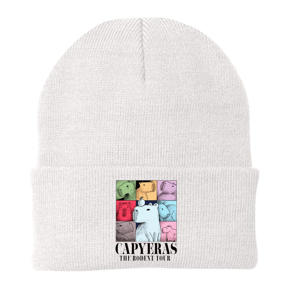 Capyeras Funny Cute Capybara Color Concert Cute Animals Beanie