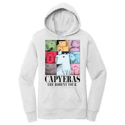 Capyeras Funny Cute Capybara Color Concert Cute Animals Women's Pullover Hoodie