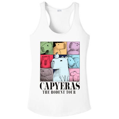 Capyeras Funny Cute Capybara Color Concert Cute Animals Ladies PosiCharge Competitor Racerback Tank