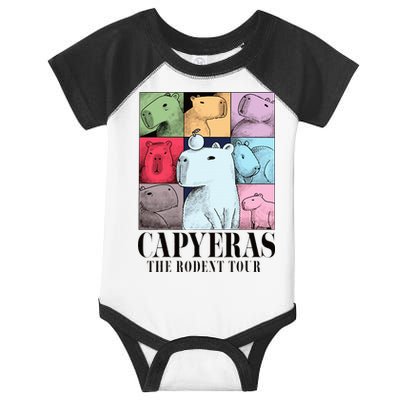 Capyeras Funny Cute Capybara Color Concert Cute Animals Infant Baby Jersey Bodysuit