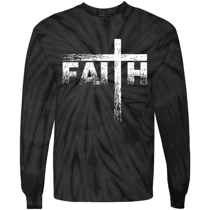 Christian Faith & Cross Christian Faith Tie-Dye Long Sleeve Shirt