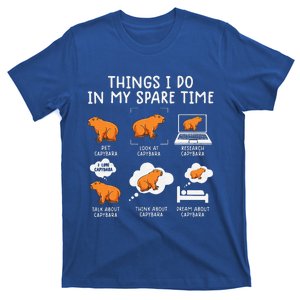 Capybaras Funny Capibara Rodent Things I Do In My Spare Time T-Shirt