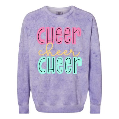 Cheerleading for Cheerleader Squad Cheer Practice Colorblast Crewneck Sweatshirt