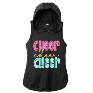 Cheerleading for Cheerleader Squad Cheer Practice Ladies PosiCharge Tri-Blend Wicking Draft Hoodie Tank