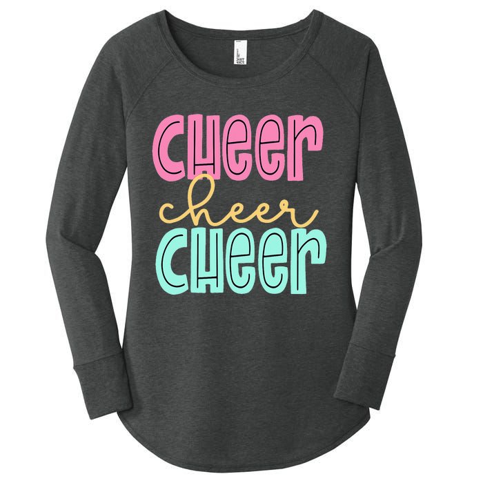 Cheerleading for Cheerleader Squad Cheer Practice Women's Perfect Tri Tunic Long Sleeve Shirt