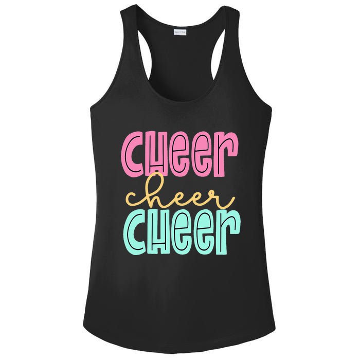 Cheerleading for Cheerleader Squad Cheer Practice Ladies PosiCharge Competitor Racerback Tank