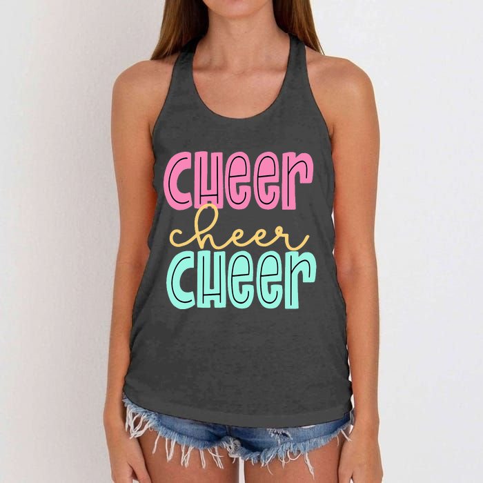 Cheerleading for Cheerleader Squad Cheer Practice Women's Knotted Racerback Tank