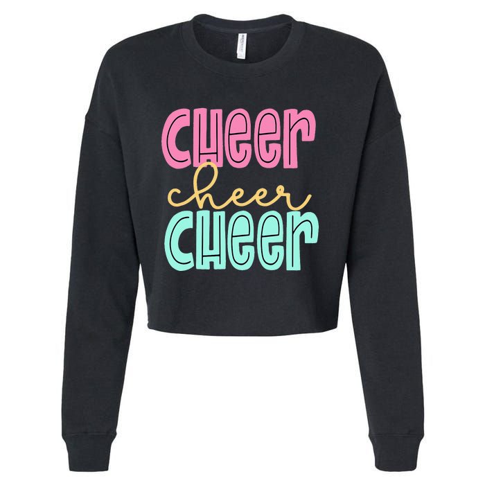 Cheerleading for Cheerleader Squad Cheer Practice Cropped Pullover Crew