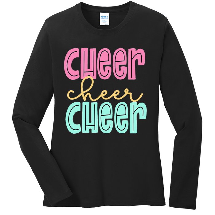 Cheerleading for Cheerleader Squad Cheer Practice Ladies Long Sleeve Shirt