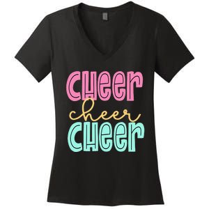 Cheerleading for Cheerleader Squad Cheer Practice Women's V-Neck T-Shirt