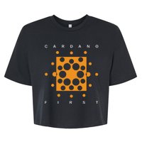 Cardano First Bella+Canvas Jersey Crop Tee