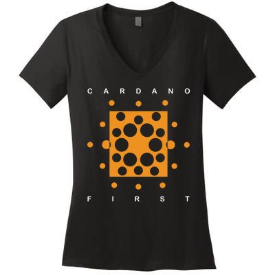 Cardano First Women's V-Neck T-Shirt