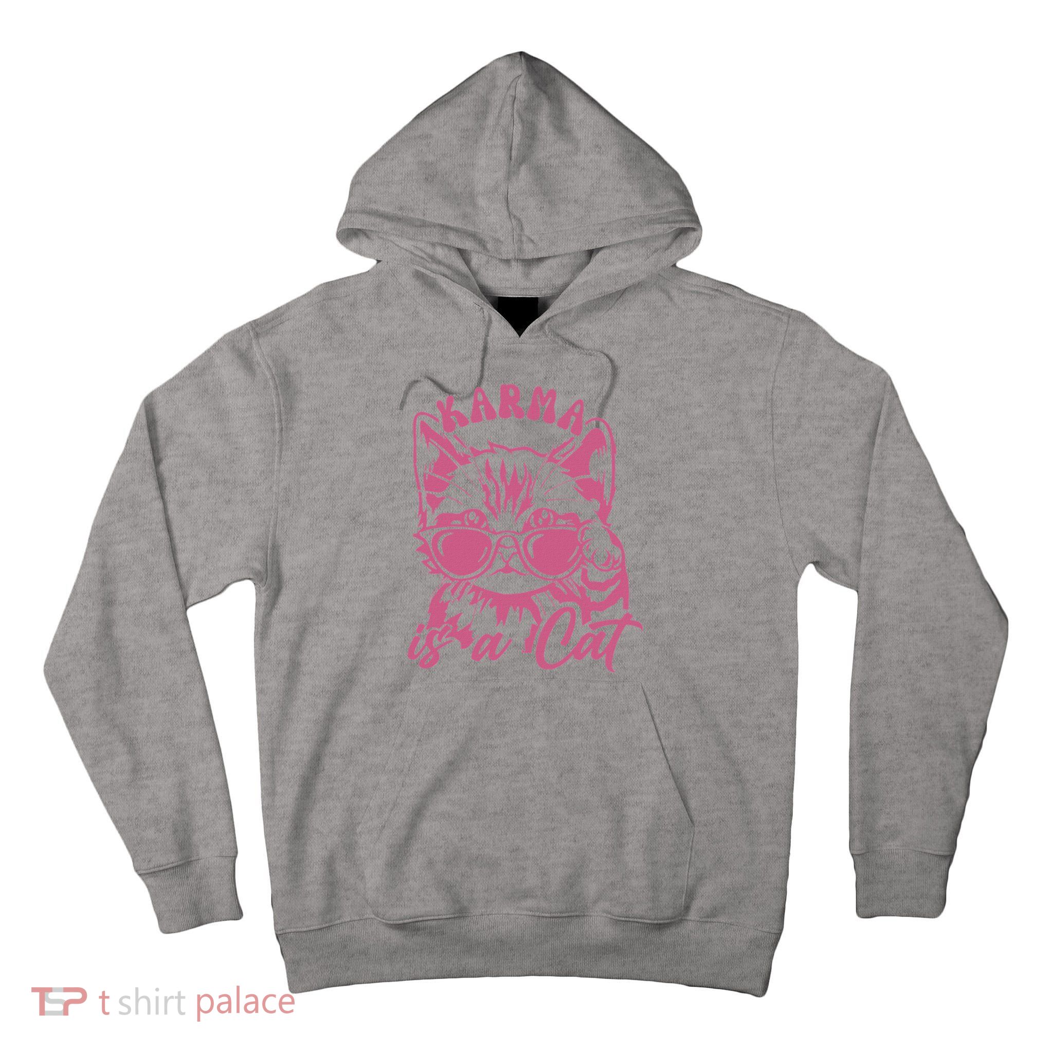 Cute Funny Cat Lover Cat Is Karma Tall Hoodie
