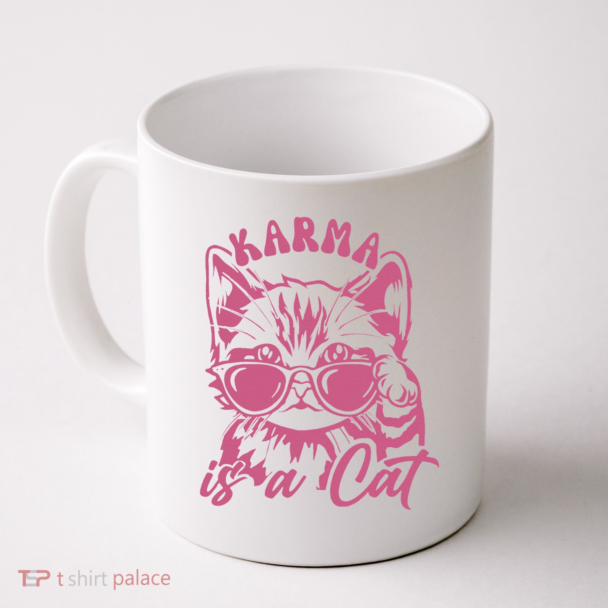 Cute Funny Cat Lover Cat Is Karma Mug