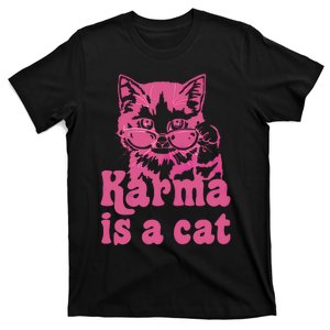 Cute Funny Cat Lover Karma Cat T-Shirt