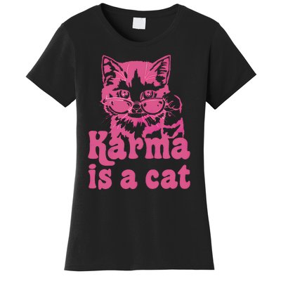 Cute Funny Cat Lover Karma Cat Women's T-Shirt