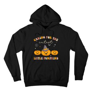 Caring For Cutest Little Pumpkins Pediatric Nurse Halloween Hoodie