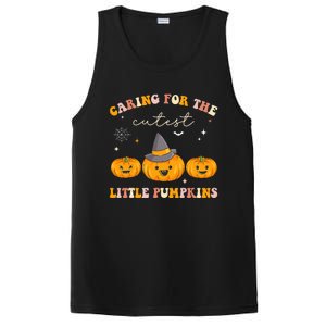 Caring For Cutest Little Pumpkins Pediatric Nurse Halloween PosiCharge Competitor Tank