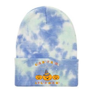 Caring For Cutest Little Pumpkins Pediatric Nurse Halloween Tie Dye 12in Knit Beanie