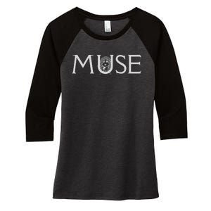 Cool Funny Commentary Muse Women's Tri-Blend 3/4-Sleeve Raglan Shirt