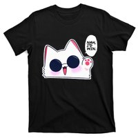 Cute Funny Cat Funny Anime Meme Nah ID Win Gojo Cat T-Shirt