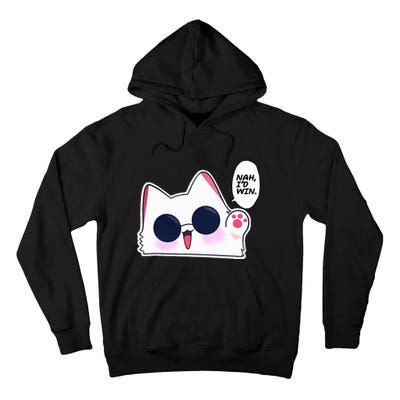 Cute Funny Cat Funny Anime Meme Nah ID Win Gojo Cat Tall Hoodie