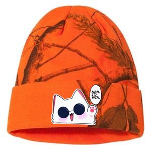 Cute Funny Cat Funny Anime Meme Nah ID Win Gojo Cat Kati Licensed 12" Camo Beanie