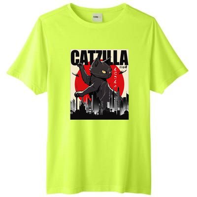 Catzilla Funny Cat Funny Cat Cat Lover Tall Fusion ChromaSoft Performance T-Shirt