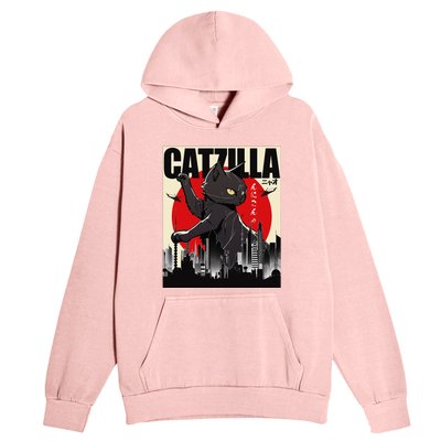 Catzilla Funny Cat Funny Cat Cat Lover Urban Pullover Hoodie