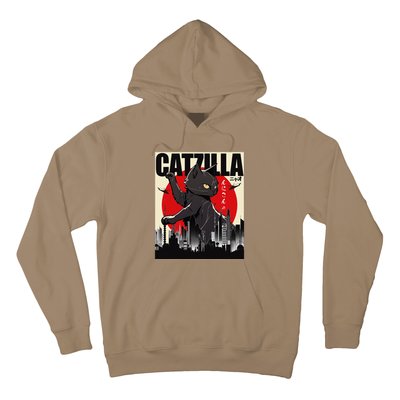 Catzilla Funny Cat Funny Cat Cat Lover Hoodie