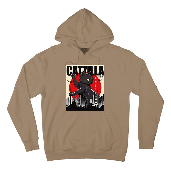 Catzilla Funny Cat Funny Cat Cat Lover Hoodie