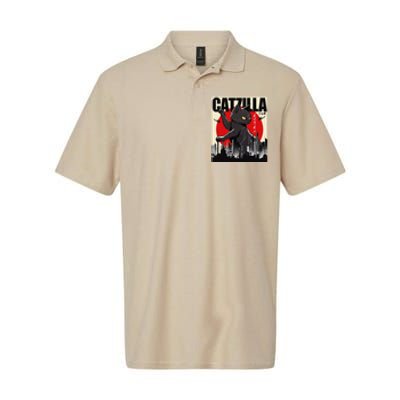 Catzilla Funny Cat Funny Cat Cat Lover Softstyle Adult Sport Polo