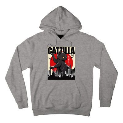 Catzilla Funny Cat Funny Cat Cat Lover Tall Hoodie