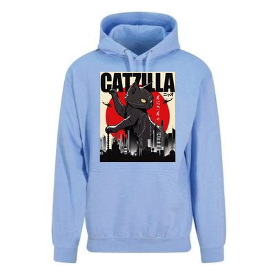 Catzilla Funny Cat Funny Cat Cat Lover Unisex Surf Hoodie