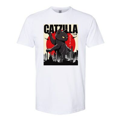 Catzilla Funny Cat Funny Cat Cat Lover Softstyle CVC T-Shirt