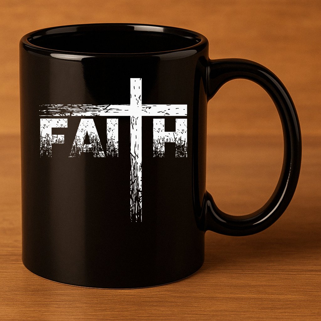 Christian Faith & Cross Christian Faith 11oz C Handle Ceramic Mug