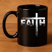 Christian Faith & Cross Christian Faith 11oz C Handle Ceramic Mug