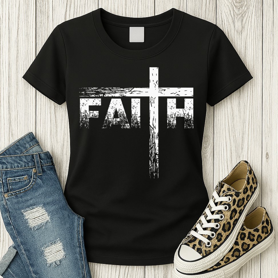 Christian Faith & Cross Christian Faith Womens T-Shirt