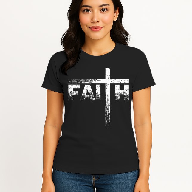 Christian Faith & Cross Christian Faith Womens T-Shirt
