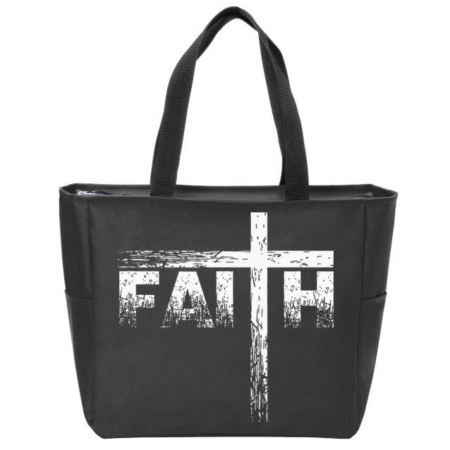 Christian Faith & Cross Christian Faith Zip Tote Bag
