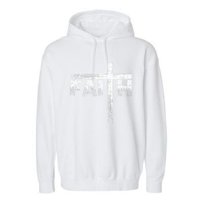 Christian Faith & Cross Christian Faith Garment-Dyed Fleece Hoodie