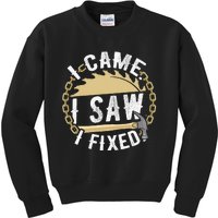 Carpenter Funny Cabinemaker Woodworker Carpentry Kids Sweatshirt