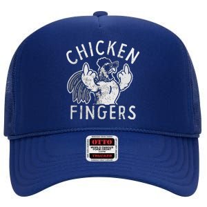 Chicken Fingers High Crown Mesh Back Trucker Hat