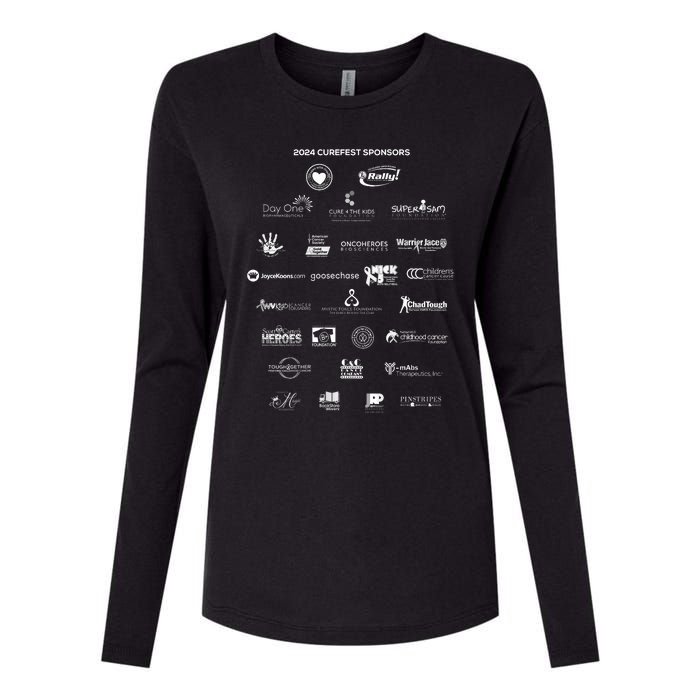 Curefest For Childhood Cancer 2024 Design 3 For Dark Fabric Womens Cotton Relaxed Long Sleeve T-Shirt