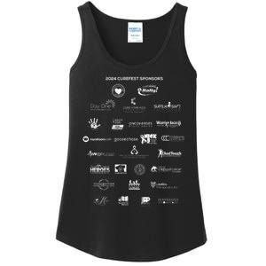 Curefest For Childhood Cancer 2024 Design 3 For Dark Fabric Ladies Essential Tank