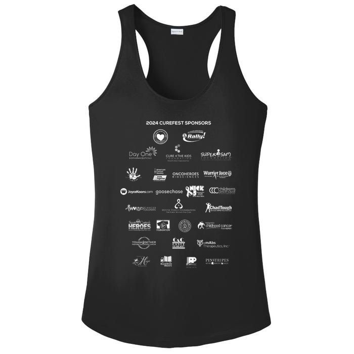 Curefest For Childhood Cancer 2024 Design 3 For Dark Fabric Ladies PosiCharge Competitor Racerback Tank